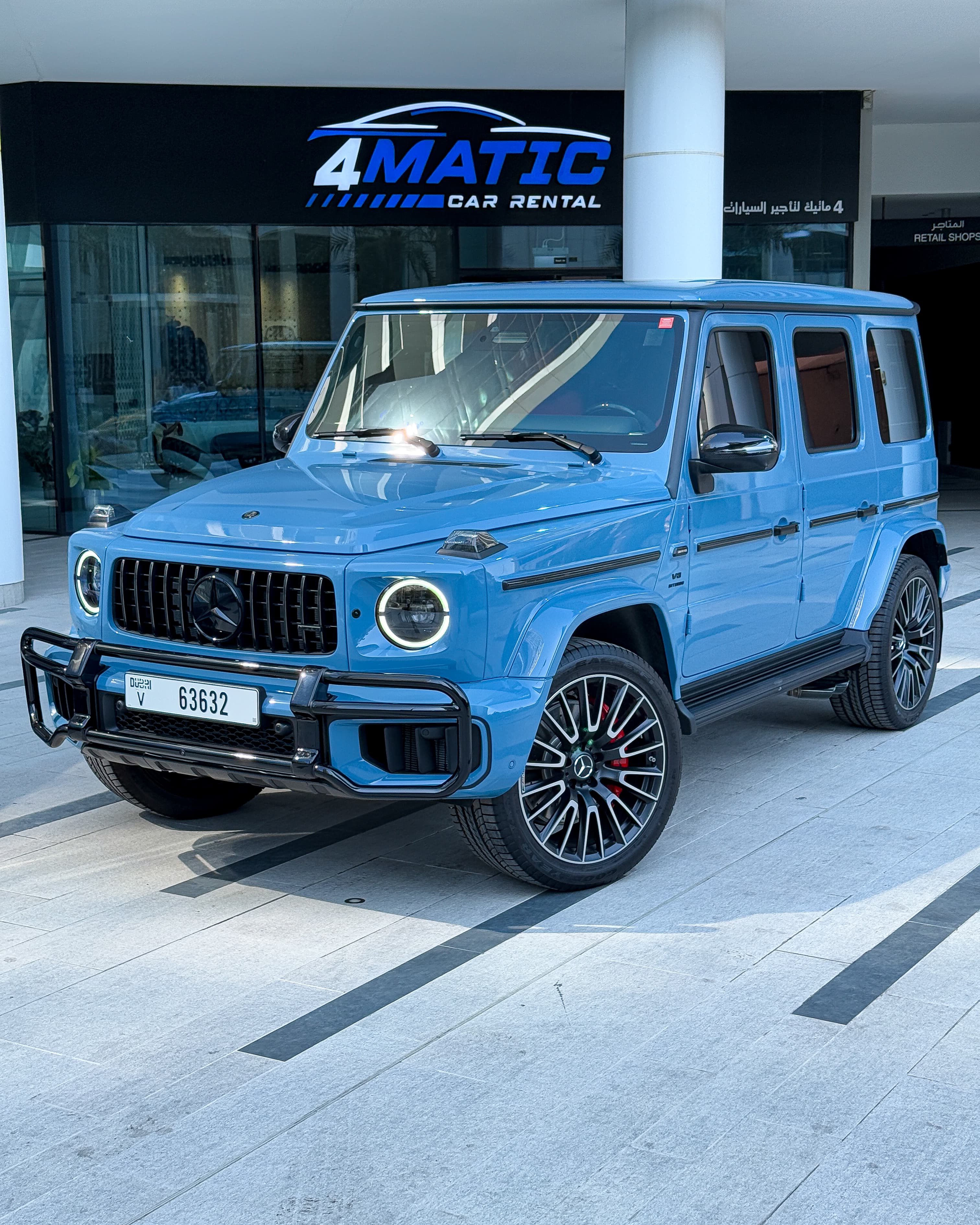 Rent Mercedes AMG G63 China Blue 2025 in Dubai for rent in Dubai — Mercedes-Benz