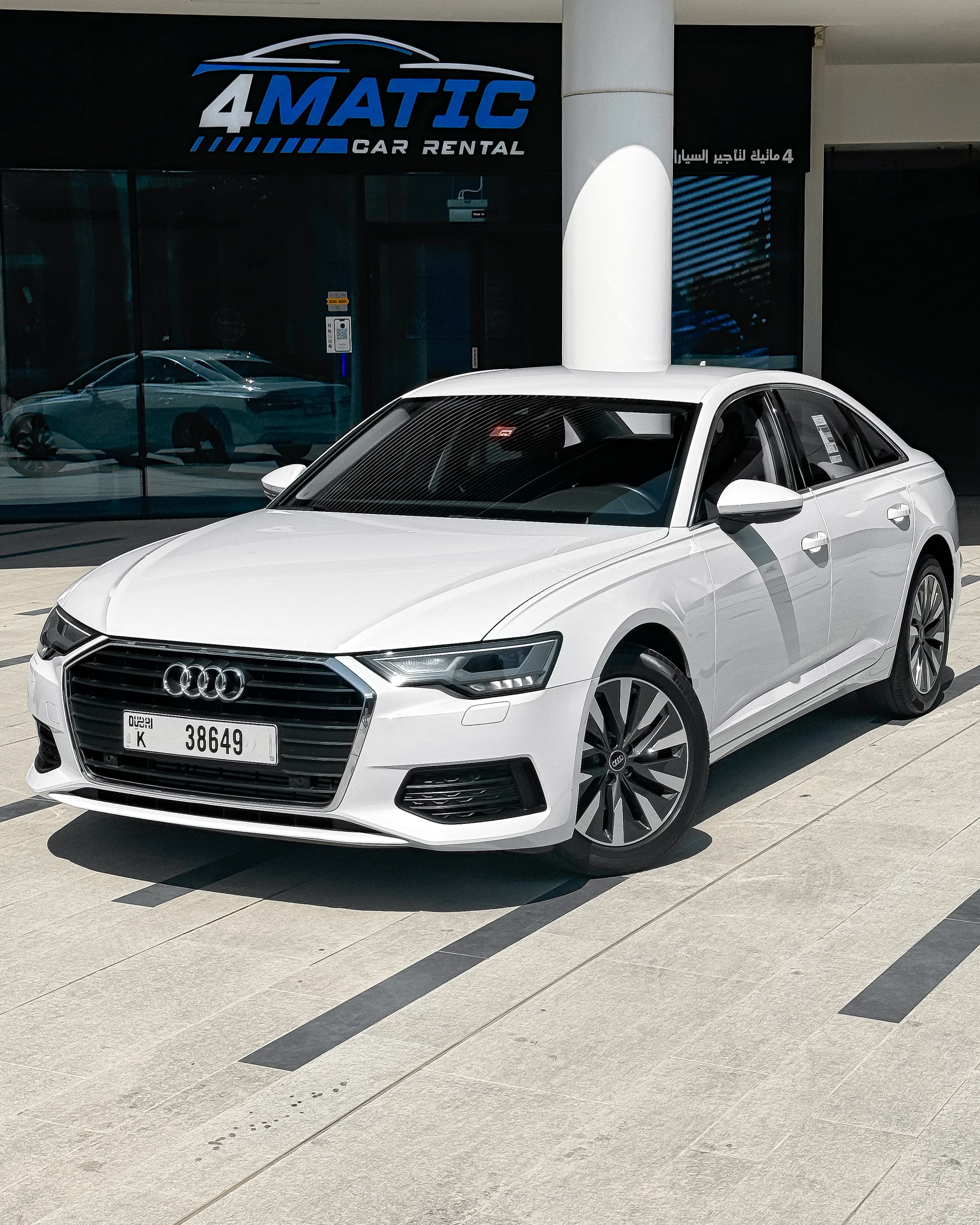 Rent Audi A6 White 2023 in Dubai for rent in Dubai — Audi