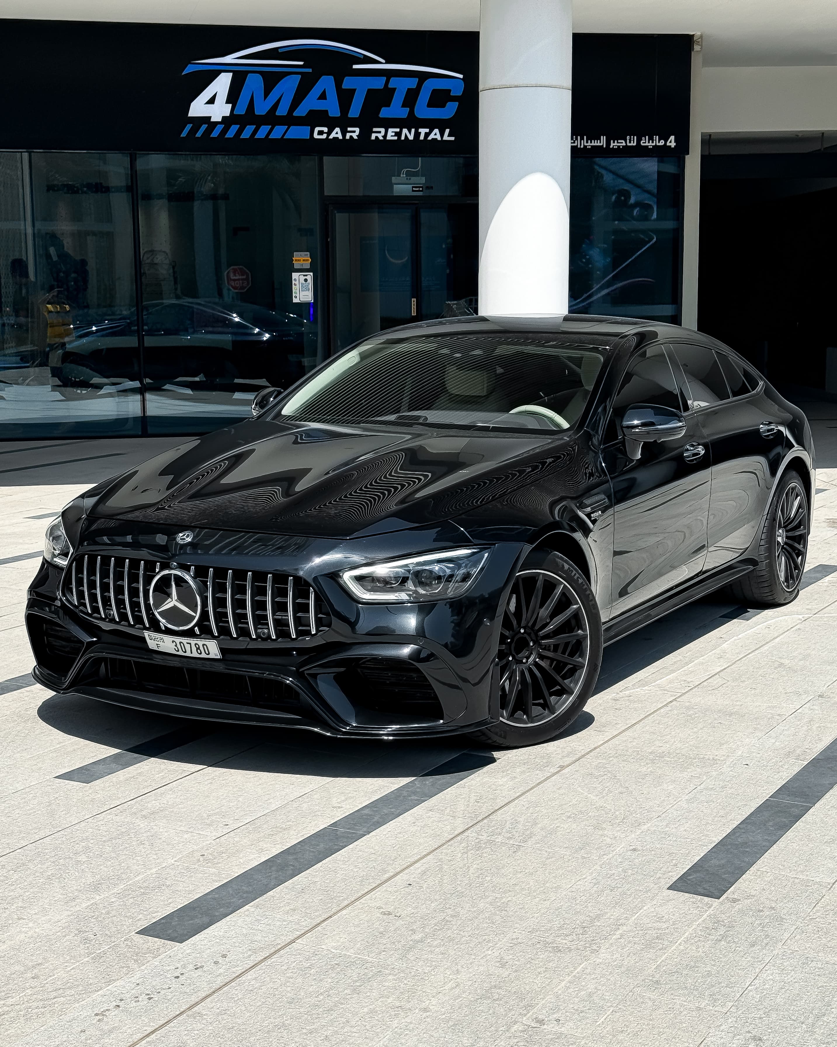 Rent Mercedes GT 63 AMG Black 2021 in Dubai for rent in Dubai — Mercedes-Benz