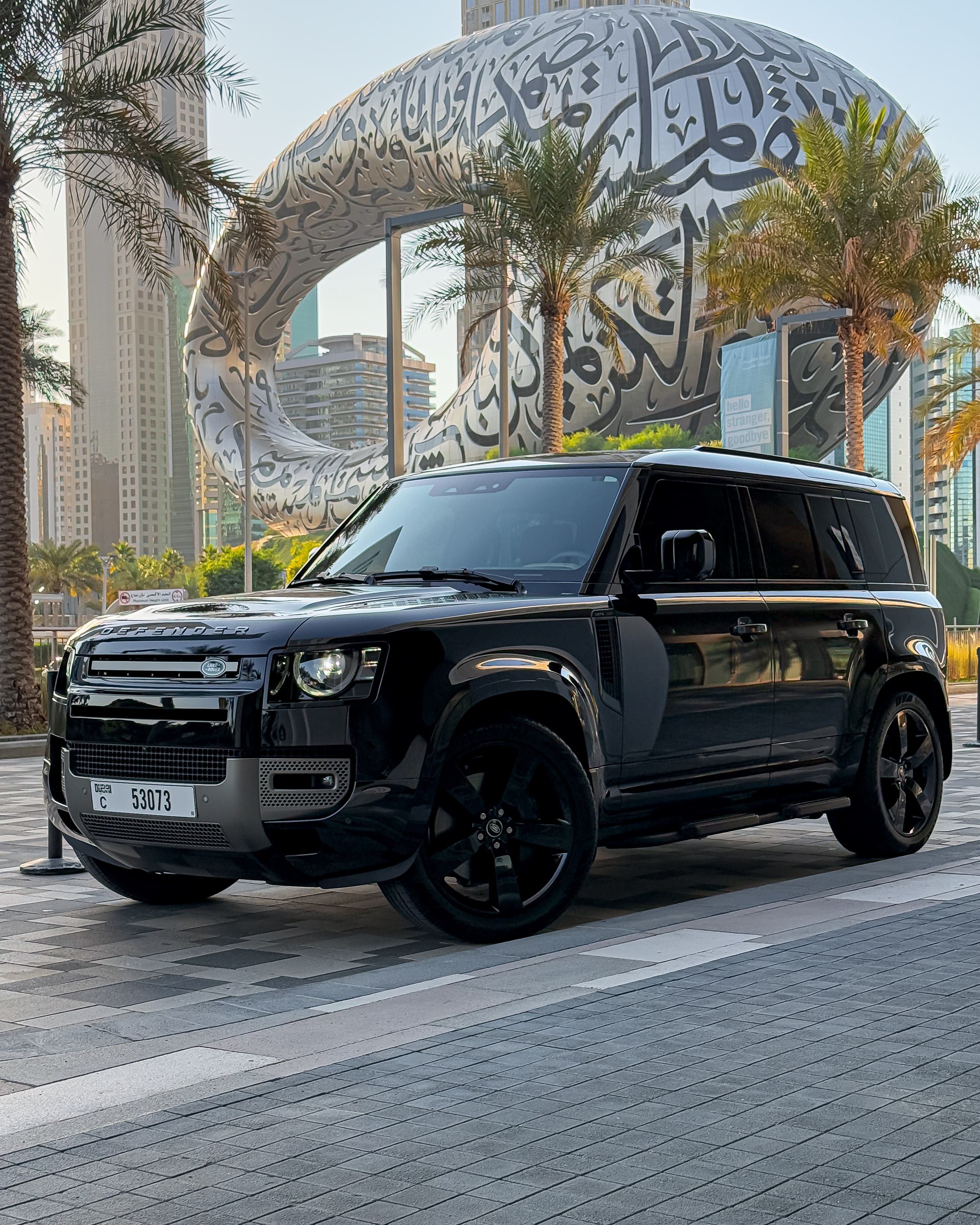 Rent Land Rover Defender Black 2025 in Dubai for rent in Dubai — Land Rover